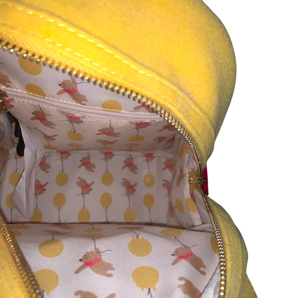 Loungefly Disney Winnie the Pooh Floral Crown Flocked Mini Backpack - Picture 8 of 8